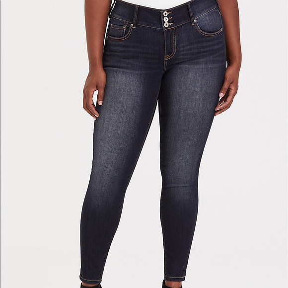 torrid Denim - Torrid Premium Stretch Jegging Dark Wash sz 16R